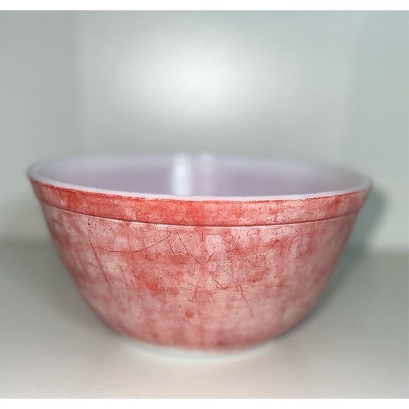 Vintage PYREX Red 1.5 QT Ovenware Mixing Bowl 1950s 402 Nesting Primary Colors - Picture 1 of 4